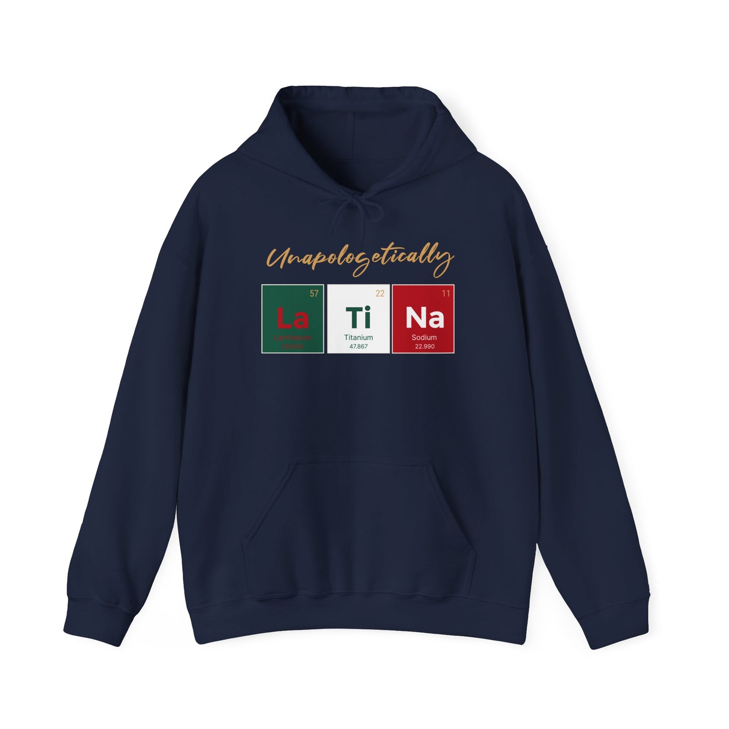 Unapologetically Latina™ – Mexico Periodic Table Hoodie