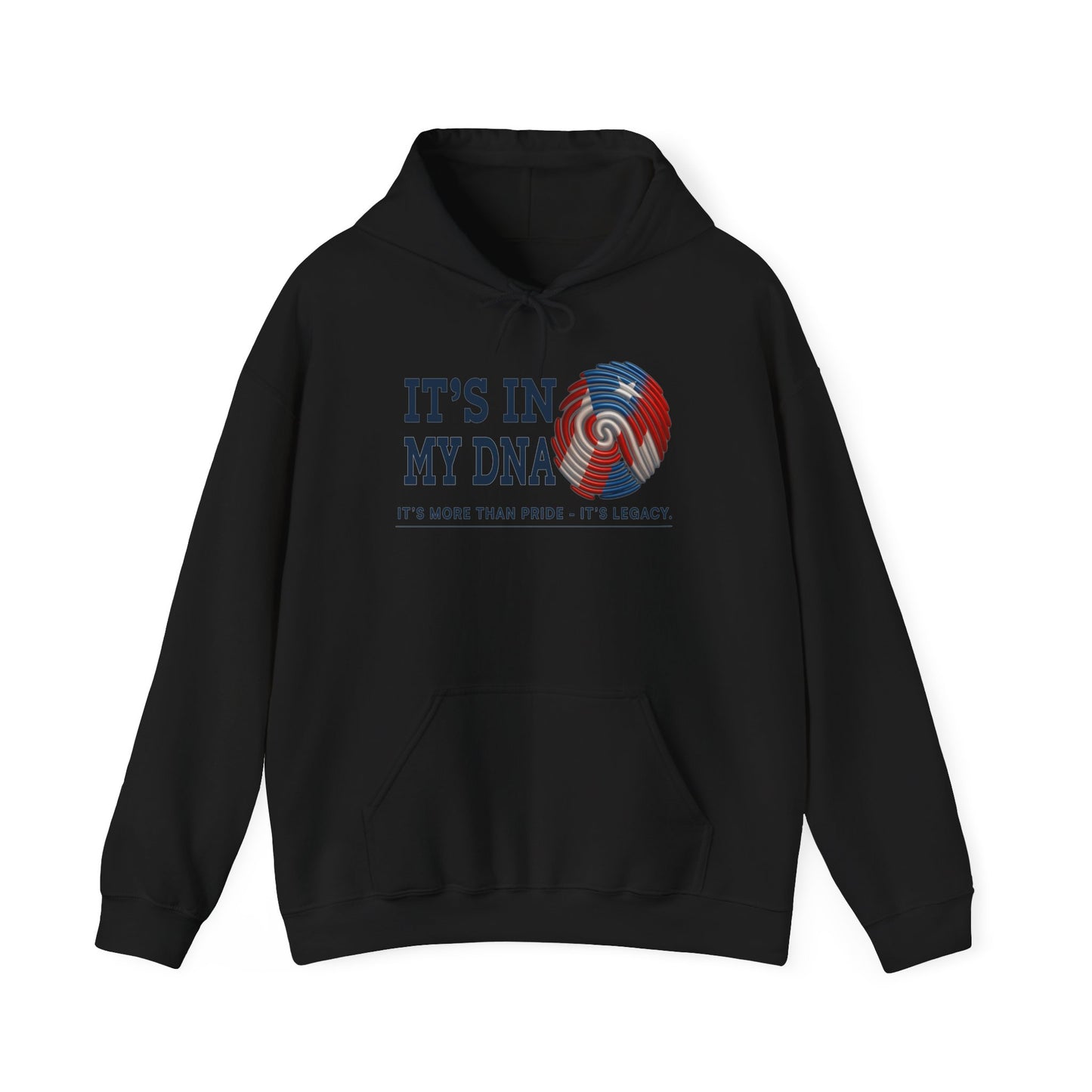 It’s In My DNA™ – Puerto Rican Heritage Fingerprint Pullover Hoodie