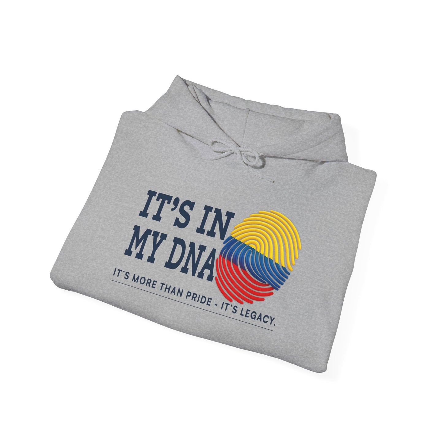 It’s In My DNA™ – Colombian Heritage Fingerprint Pullover Hoodie