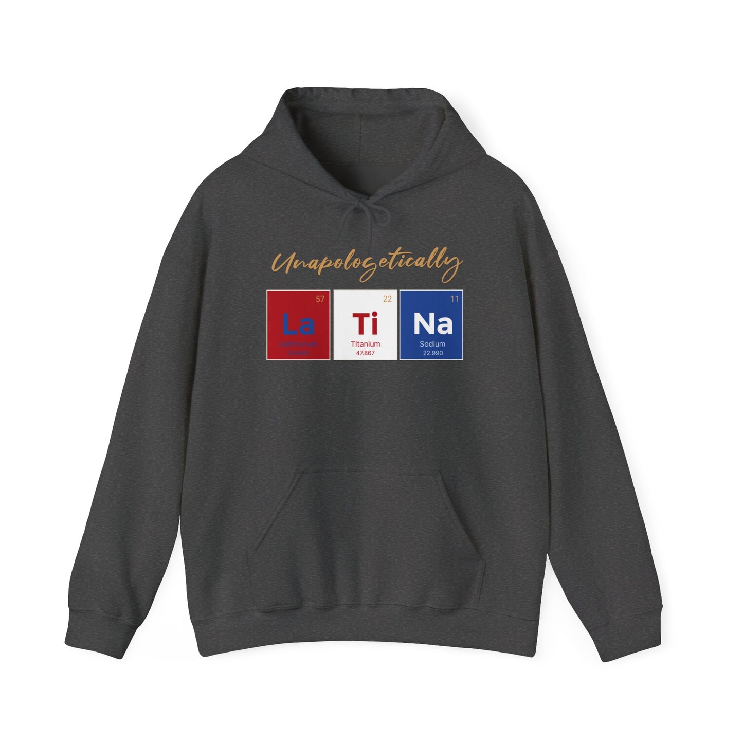 Unapologetically Latina™ – Puerto Rico Periodic Table Hoodie