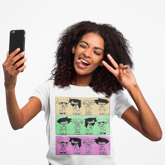 Camiseta unisex con personajes de tiras cómicas en varios colores Bella Canvas 3001