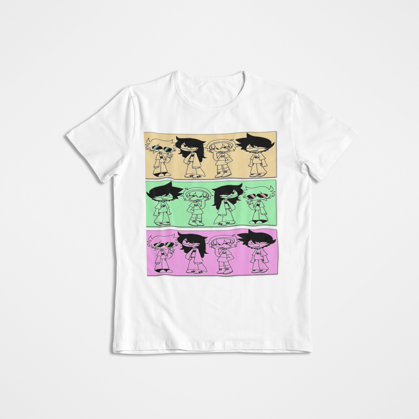 Camiseta unisex con personajes de tiras cómicas en varios colores Bella Canvas 3001