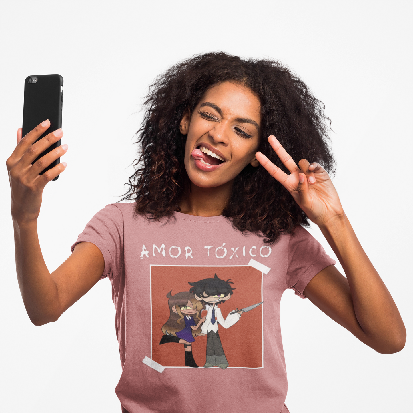 Sharky Collection: ‘Amor Tóxico’ – Tarah & Vincent Bella+Canvas Tee