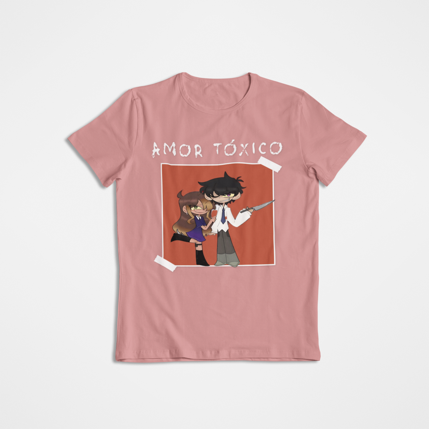 Sharky Collection: ‘Amor Tóxico’ – Tarah & Vincent Bella+Canvas Tee