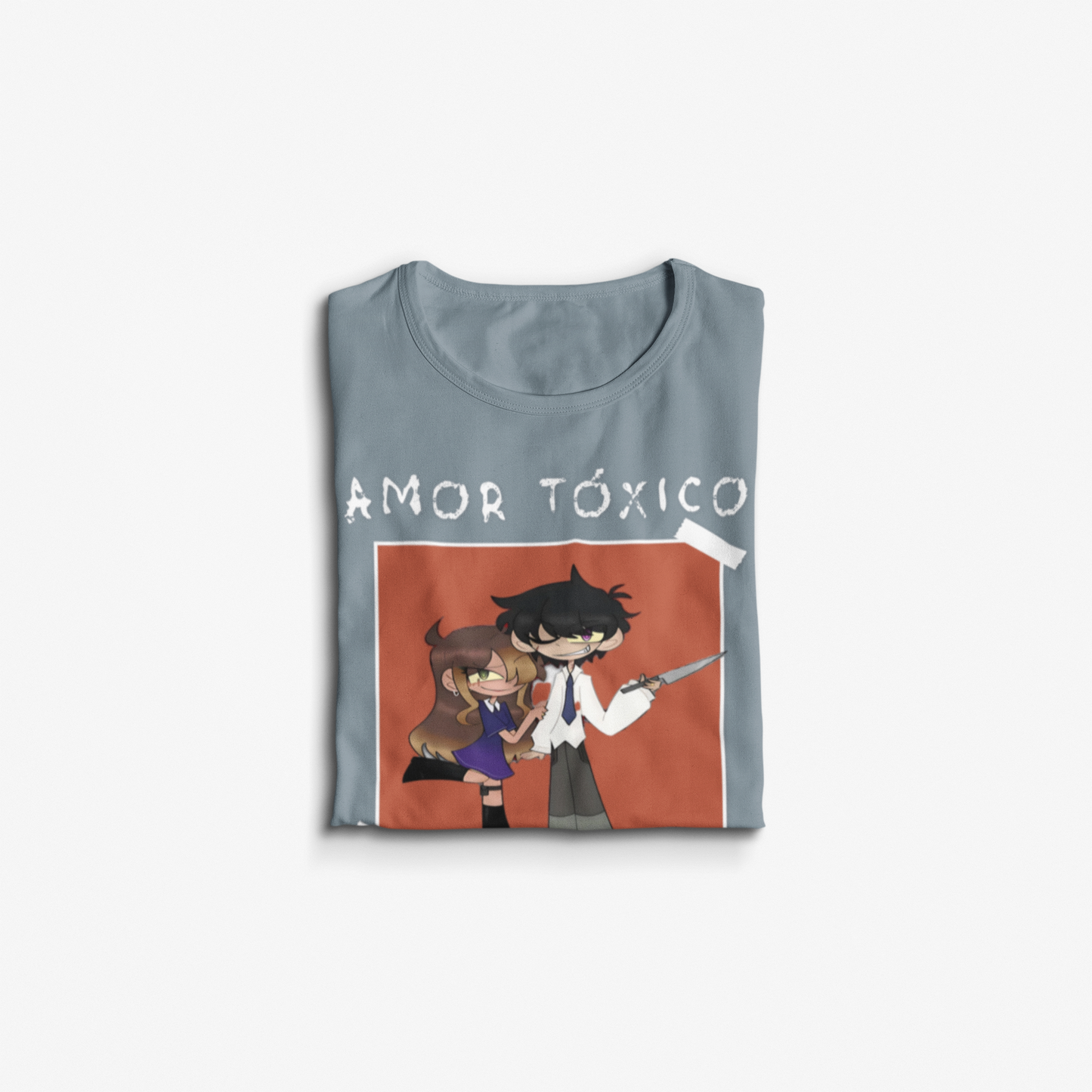 Sharky Collection: ‘Amor Tóxico’ – Tarah & Vincent Bella+Canvas Tee