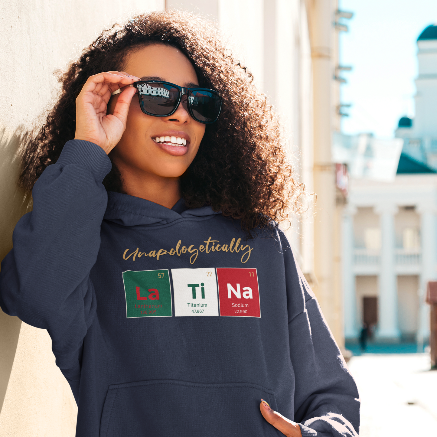 Unapologetically Latina™ – Mexico Periodic Table Hoodie