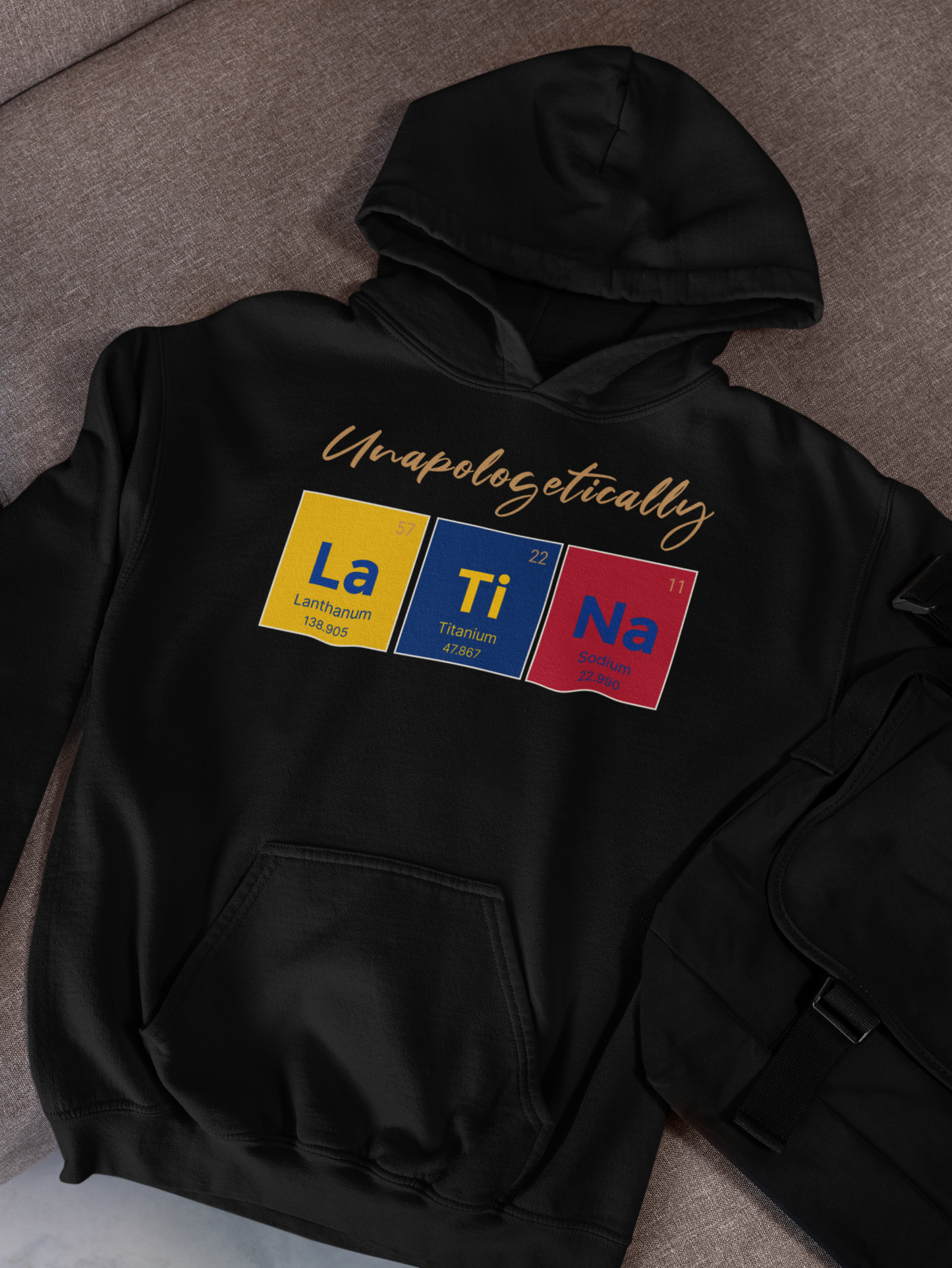 Unapologetically Latina™ – Colombia Periodic Table Hoodie