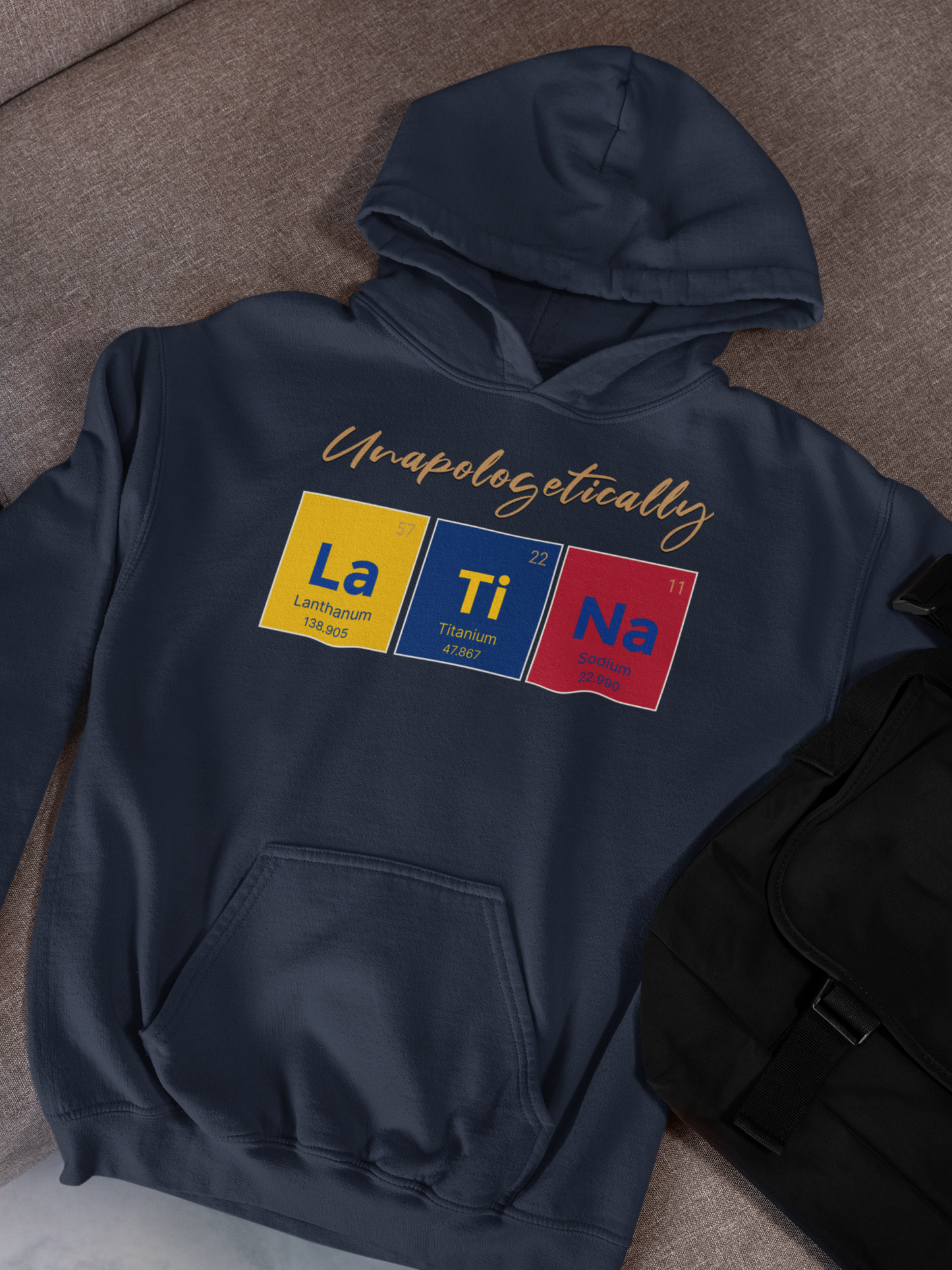 Unapologetically Latina™ – Colombia Periodic Table Hoodie