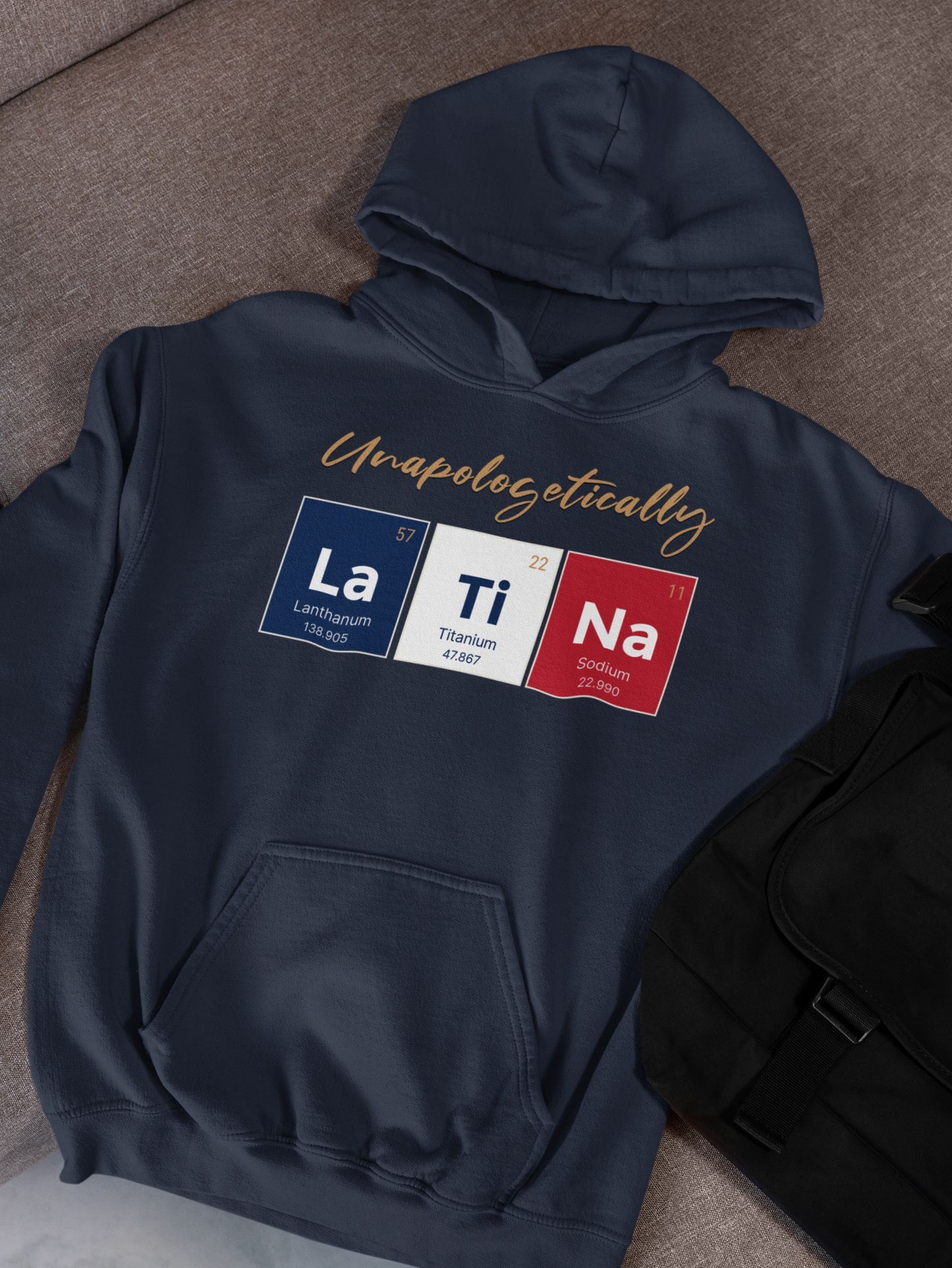 Unapologetically Latina™ – Dominican Republic Periodic Table Hoodie
