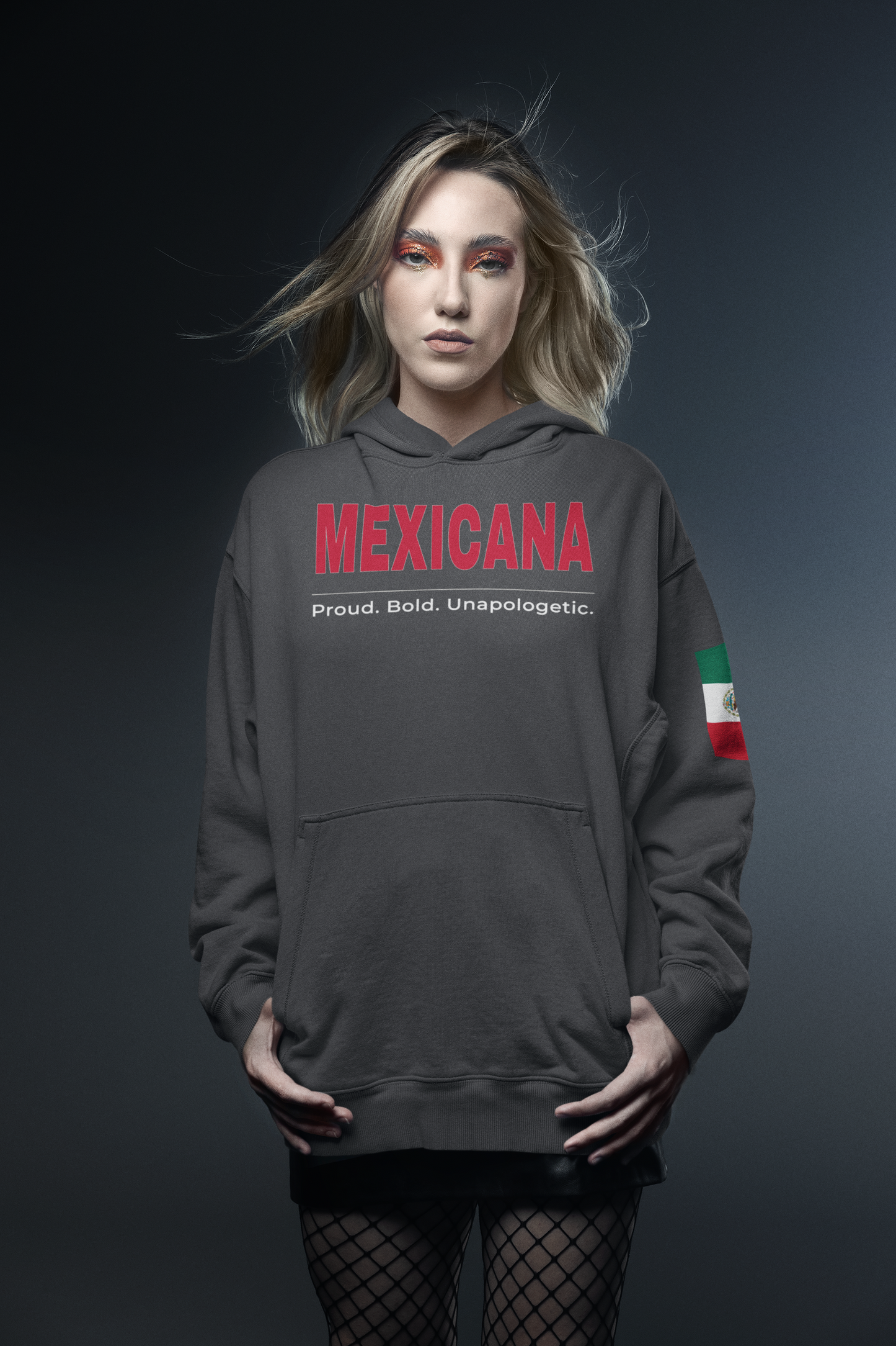 Latino Roots™ - Mexicana Pride Hoodie Pullover Hoodie