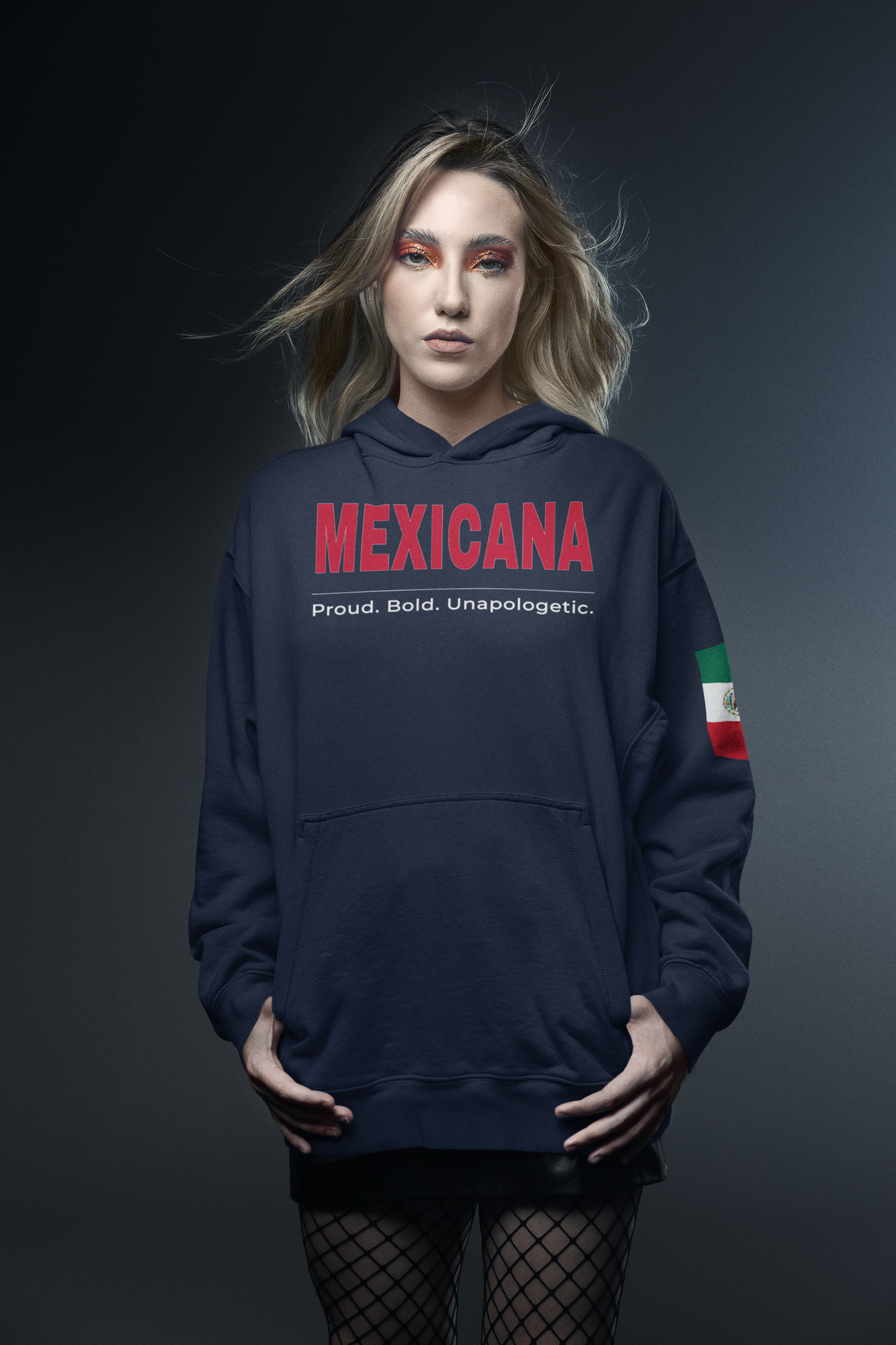 Latino Roots™ - Mexicana Pride Hoodie Pullover Hoodie