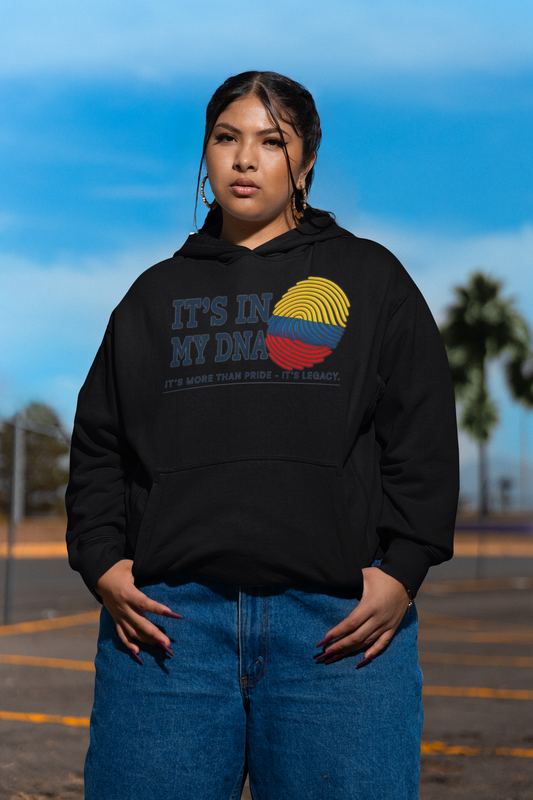 It’s In My DNA™ – Colombian Heritage Fingerprint Pullover Hoodie