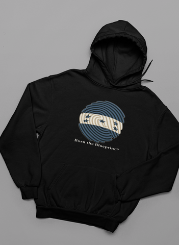 🌀 Born the Blueprint™ – Honduras Heritage Hoodie