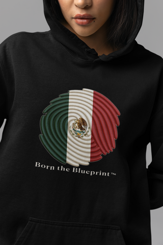 🌀 Born the Blueprint™ – Mexico Heritage Hoodie