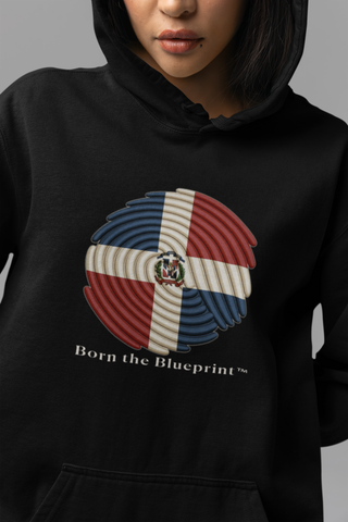 🌀 Born the Blueprint™ – Dominican Republic Heritage Hoodie