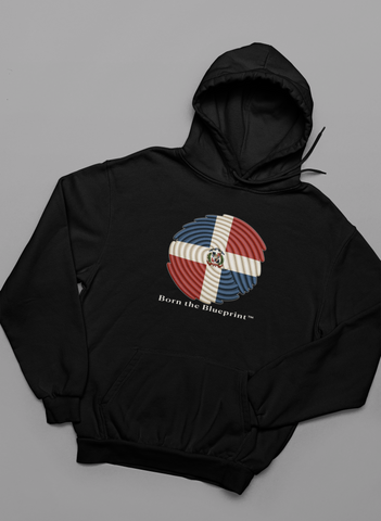 🌀 Born the Blueprint™ – Dominican Republic Heritage Hoodie