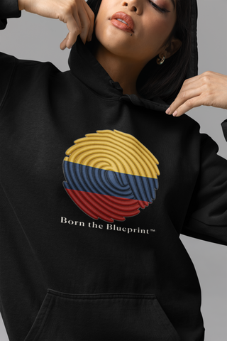 🌀 Born the Blueprint™ – Colombia Heritage Hoodie
