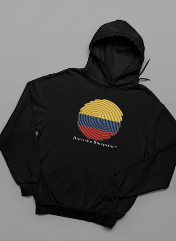 🌀 Born the Blueprint™ – Colombia Heritage Hoodie