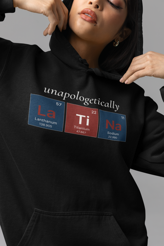 🔬 Unapologetically Latina™ – Puerto Rico Elemental Pullover Hoodie