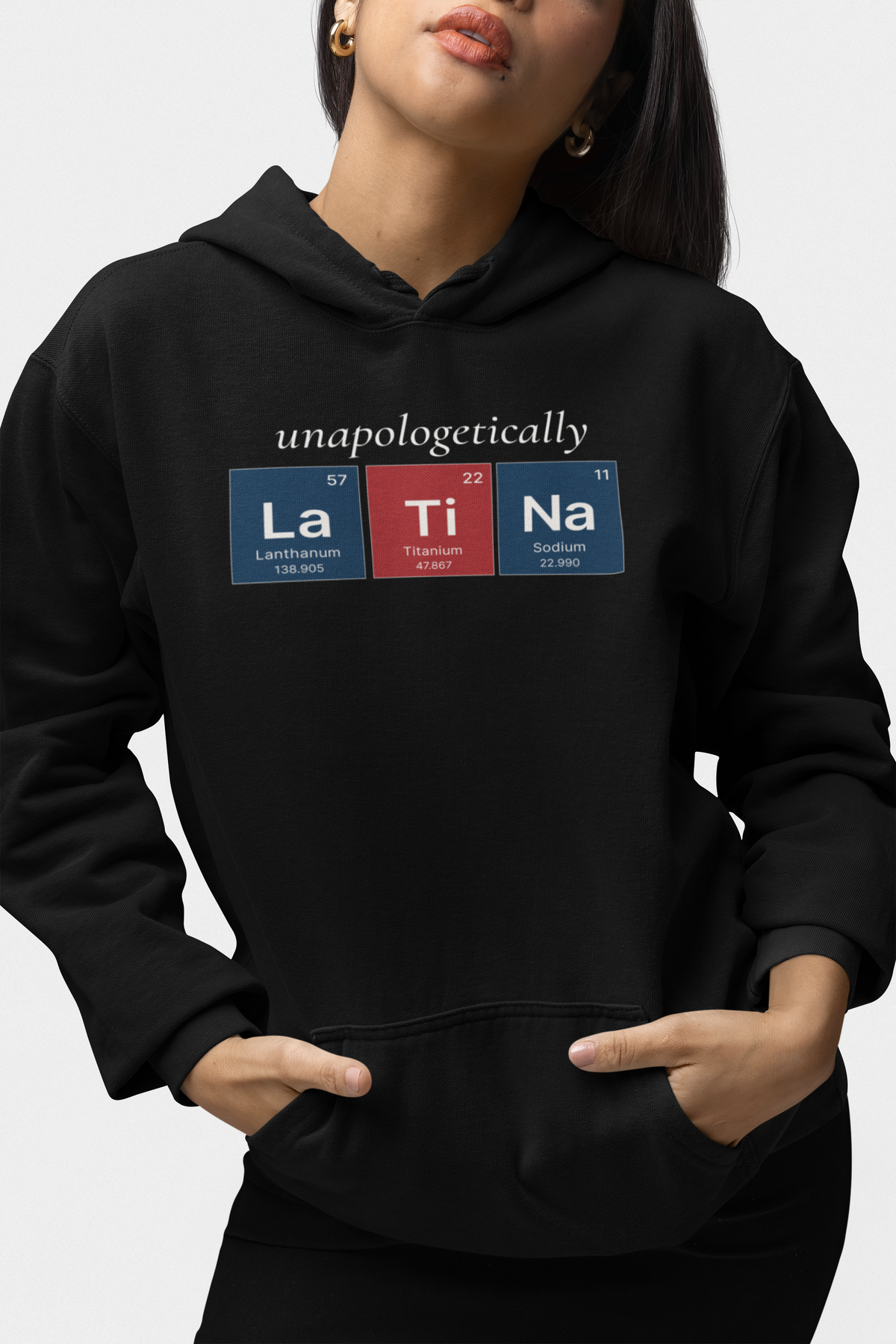 🔬 Unapologetically Latina™ – Cuba Elemental Pullover Hoodie