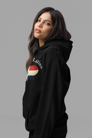 🩸 Sangre Latina™ – Dominican Pride Heart Drip Pullover Hoodie