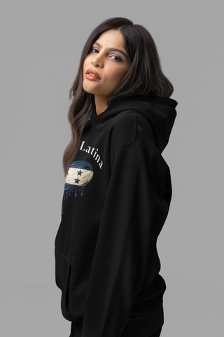 🩸 Sangre Latina™ – Honduran Pride Heart Drip Pullover Hoodie