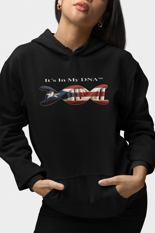 🧬 It’s In My DNA™ – Puerto Rican Heritage Helix Pullover Hoodie