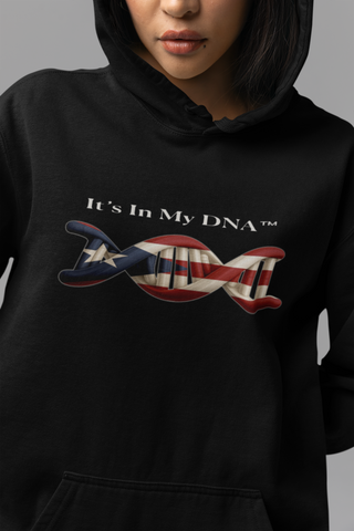 🧬 It’s In My DNA™ – Puerto Rican Heritage Helix Pullover Hoodie