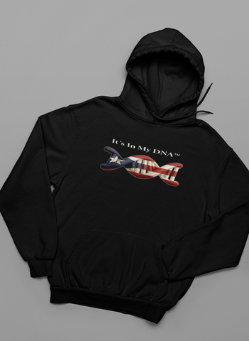🧬 It’s In My DNA™ – Puerto Rican Heritage Helix Pullover Hoodie