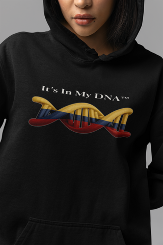 🧬 It’s In My DNA™ – Colombian Heritage Helix Hoodie