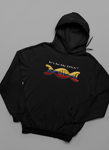 🧬 It’s In My DNA™ – Colombian Heritage Helix Hoodie