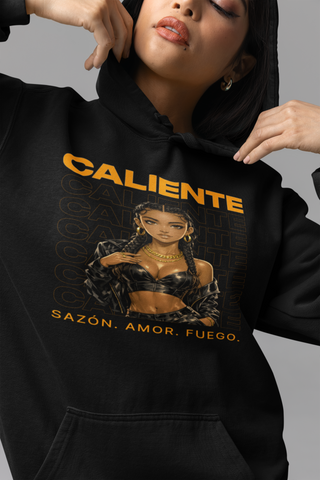 🌶️ Sazón™ – Caliente Ámbar Portrait Hoodie