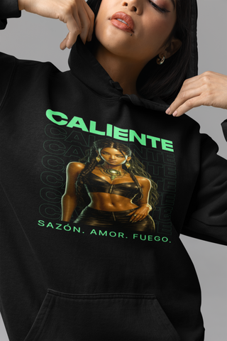 🌶️ Sazón™ – Caliente Verde Portrait Hoodie