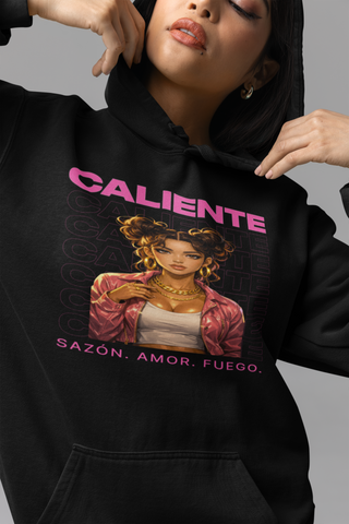 🌶️ Sazón™ – Caliente Rosa Portrait Hoodie