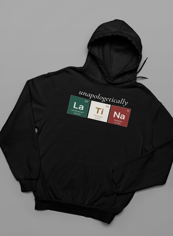 🔬 Unapologetically Latina™ – Mexico Elemental Pullover Hoodie
