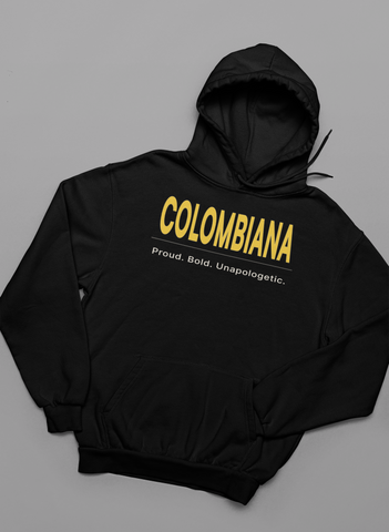 🌎 Latino Roots™ – Colombiana Colombian Pride Pullover Hoodie
