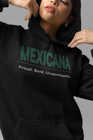 🌎 Latino Roots™ – Mexicana Mexican Pride Pullover Hoodie