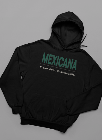 🌎 Latino Roots™ – Mexicana Mexican Pride Pullover Hoodie