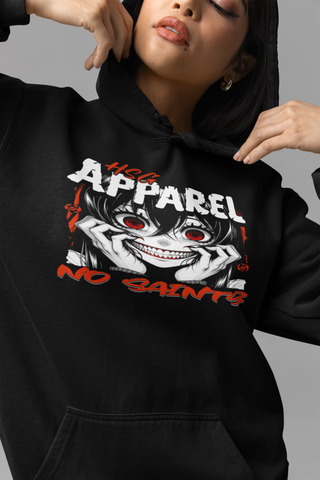 🖤 HSG Apparel™ Signature Hoodie - NO SAINTS Horror Anime