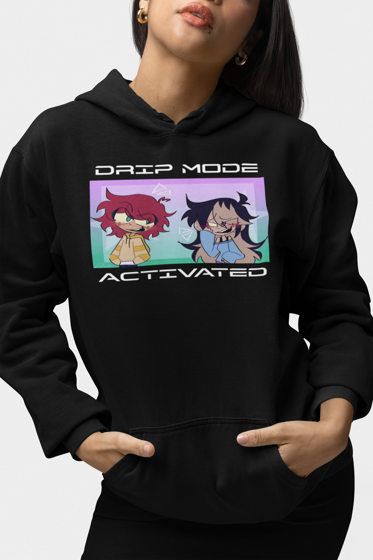 🦈 Sharky Originals™ – Drip Mode Activated Hoodie (Anne & Wendy)