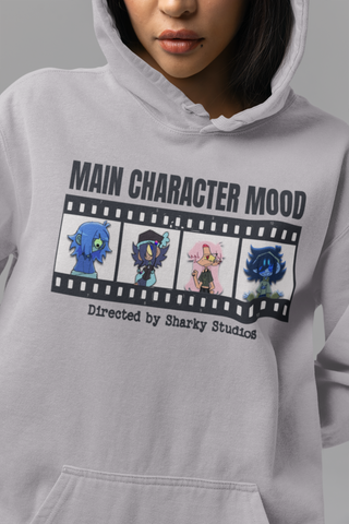 🦈 Sharky Originals™ – Main Character Mood Pullover Hoodie