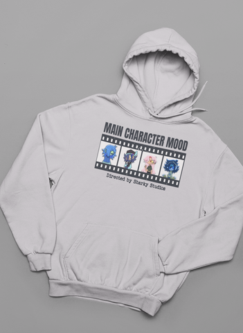 🦈 Sharky Originals™ – Main Character Mood Pullover Hoodie