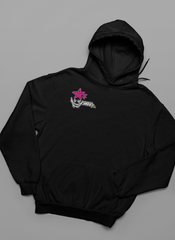 🦈 Sharky Originals™ – Partner In Crime Chaos Hoodie Anime Streetwear Pullover Hoodie | Graffiti Back Print | Y2K Chaos Aesthetic