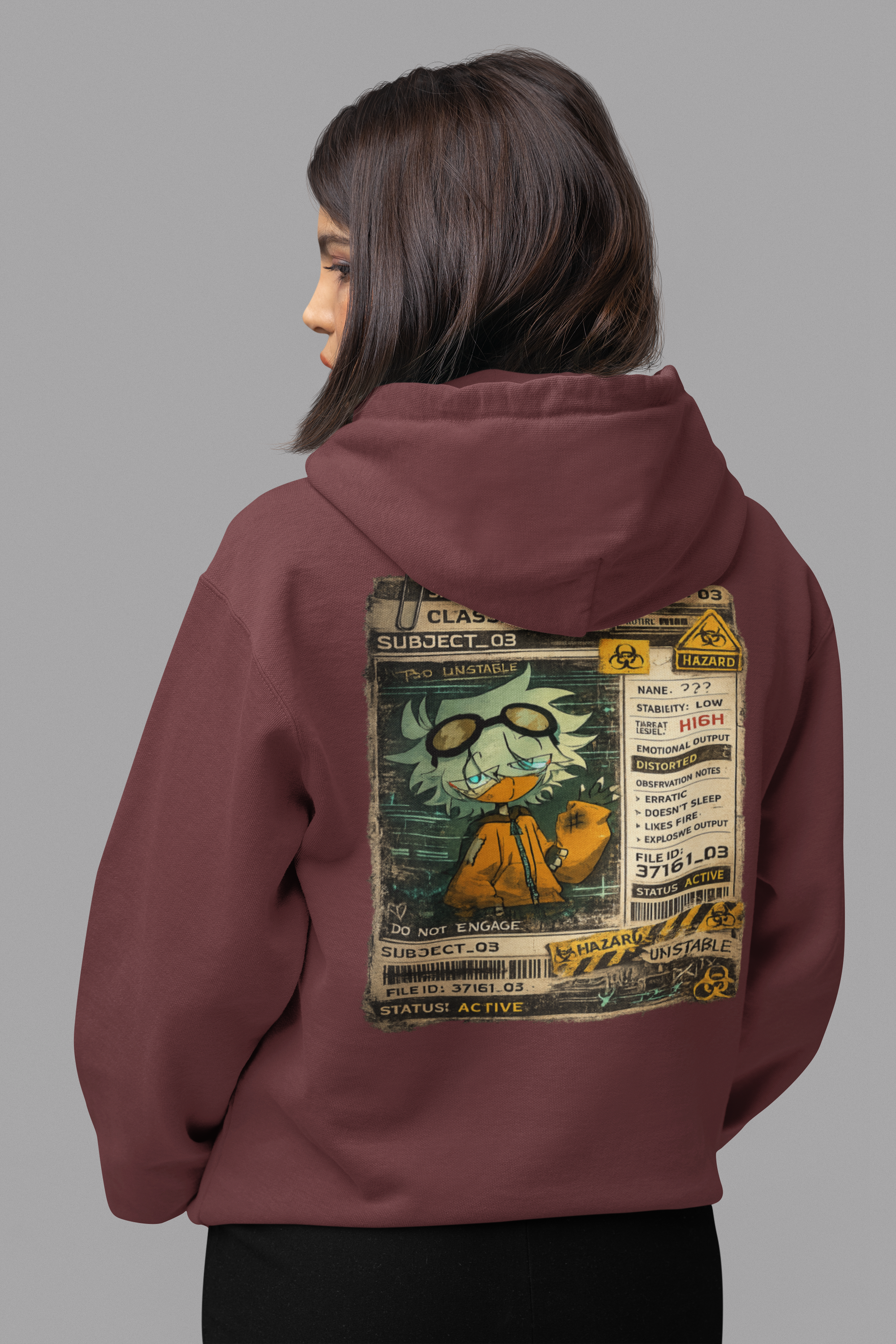 🦈 Sharky Originals™ – Subject_03 Classified File Hoodie