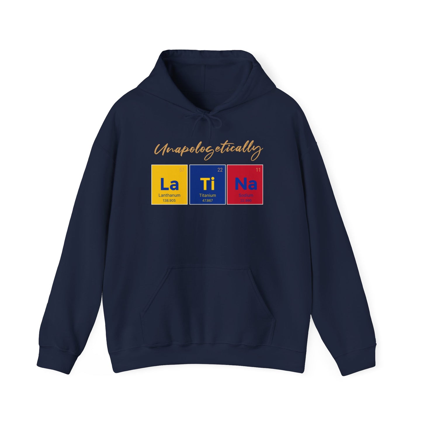 Unapologetically Latina™ – Colombia Periodic Table Hoodie