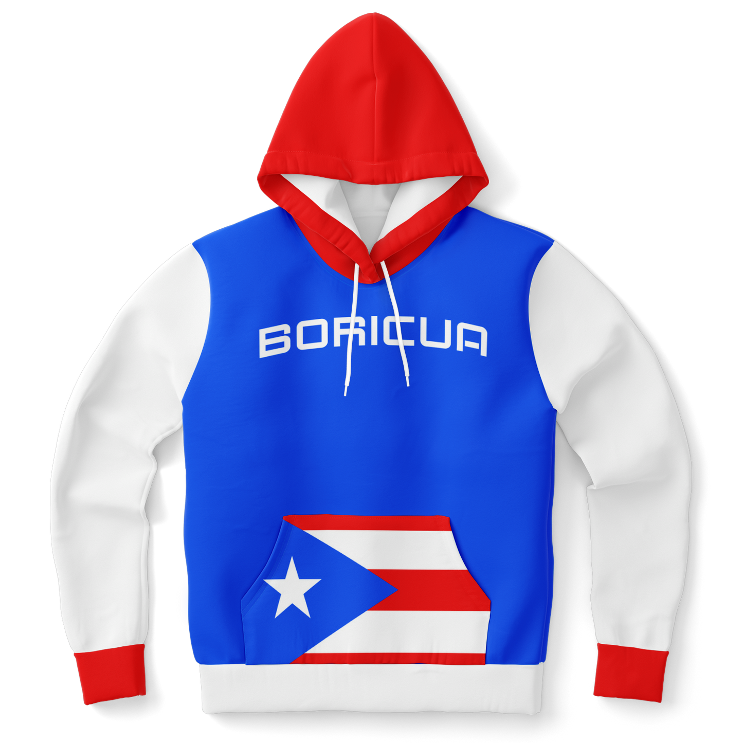 🇵🇷 Latino Roots Hoodie – Boricua (Blue)