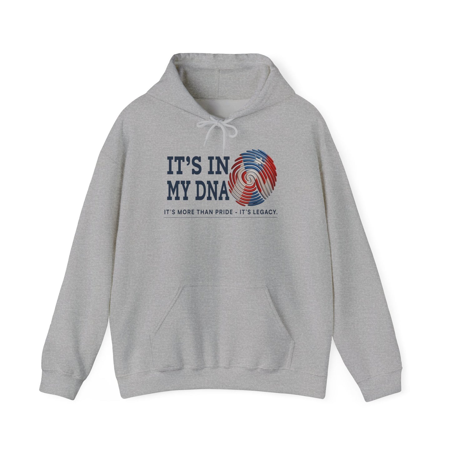 It’s In My DNA™ – Puerto Rican Heritage Fingerprint Pullover Hoodie