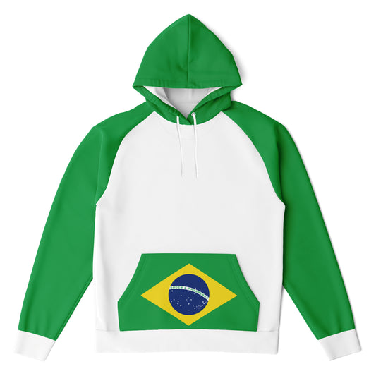 Brazilian Flag Hoodie - All-Over Print Unisex Heritage Design