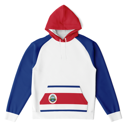 Costa Rican Flag Hoodie - All-Over Print Unisex Heritage Design