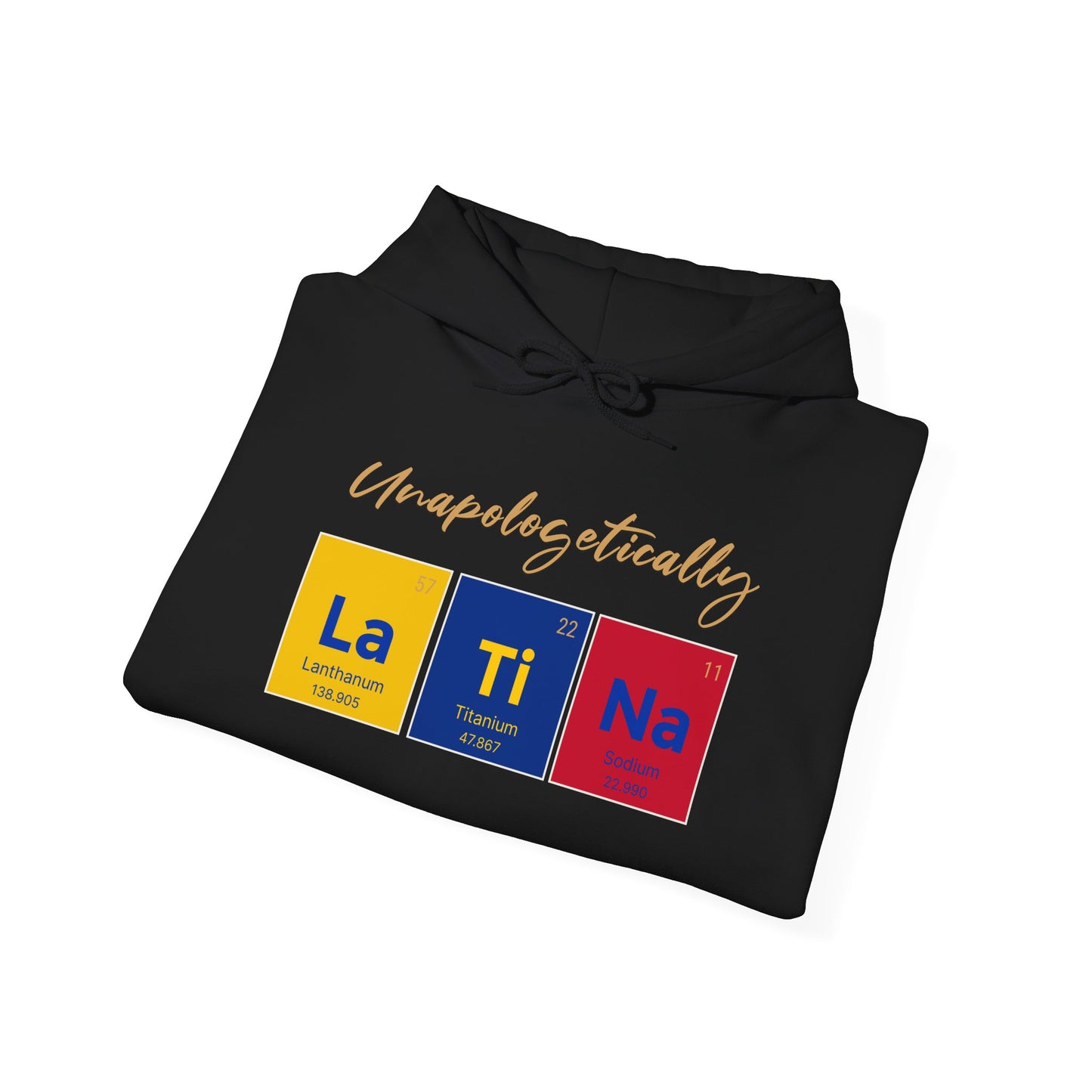 Unapologetically Latina™ – Colombia Periodic Table Hoodie